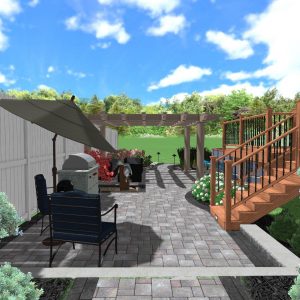 Canfield Ohio 3d Landscape Design Concept