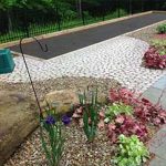 Backyard bocce ball court