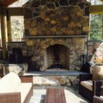 Outdoor Firepit Stone Veneer