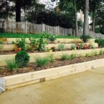 Pressure Treated Terrace Walls